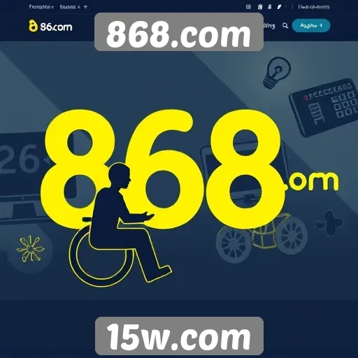Acessibilidade e interface do usuário no site 868.com